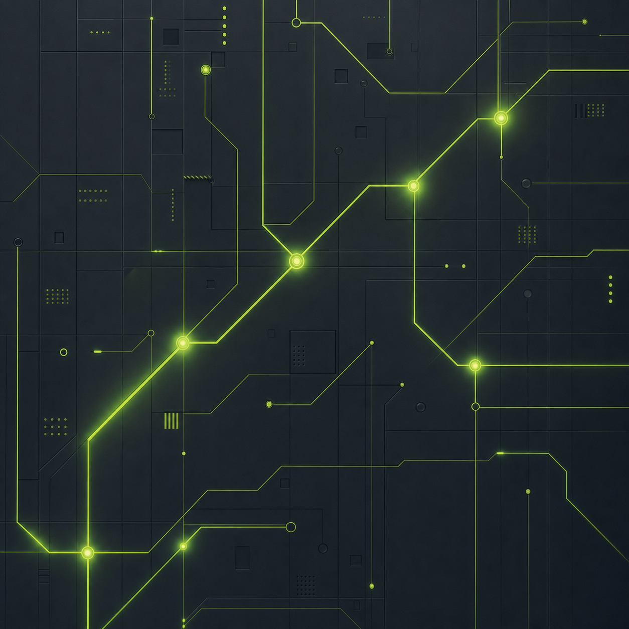 Abstract green and dark graphic