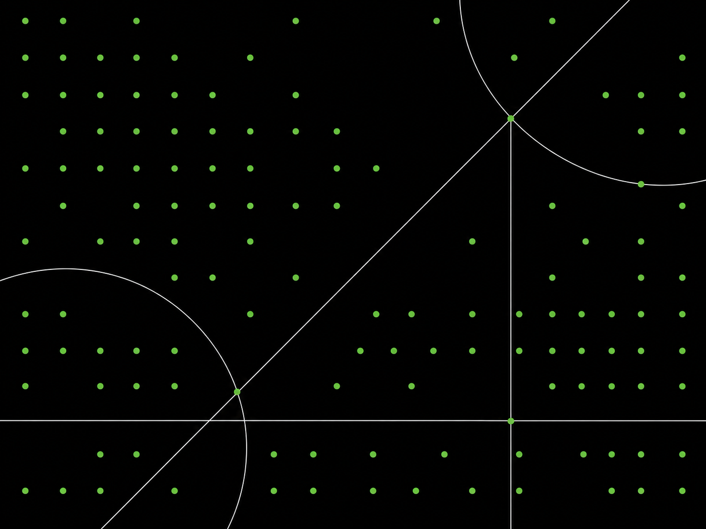 Abstract green and dark graphic