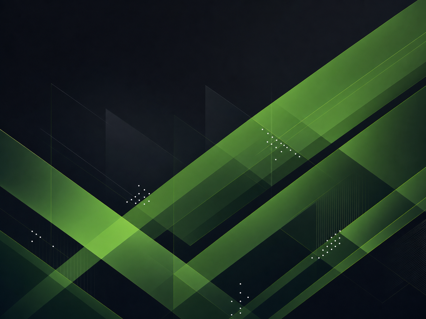 Abstract green and dark graphic